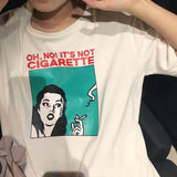 Cigarette Meme Tee - Ulzzang Studio