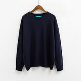 Basic Long Sleeve Sweater - Ulzzang Studio