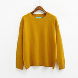 Basic Long Sleeve Sweater - Ulzzang Studio