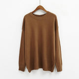 Basic Long Sleeve Sweater - Ulzzang Studio