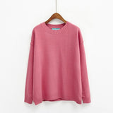 Basic Long Sleeve Sweater - Ulzzang Studio