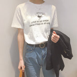 Rose Love Statement Tee - Ulzzang Studio