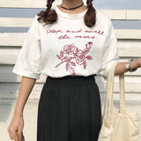 Rose Basic Tee - Ulzzang Studio