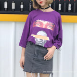 Oversized Printed Face Tee - Ulzzang Studio