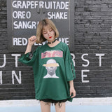 Oversized Printed Face Tee - Ulzzang Studio