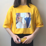 Printed Retro Tee - Ulzzang Studio