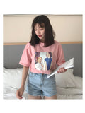 Printed Retro Tee - Ulzzang Studio