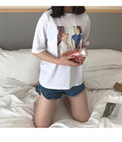 Printed Retro Tee - Ulzzang Studio