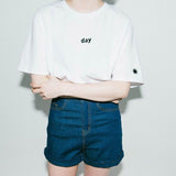 Day & Night Embroidered Tee - Ulzzang Studio