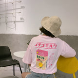 Strawberry Ichigo Japanese Milk Tee - Ulzzang Studio