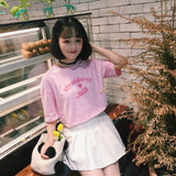 Japanese Kawaii Strawberry Milk Pink Tee - Ulzzang Studio