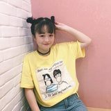 Love Statement Yellow Tee - Ulzzang Studio