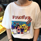 Japanese Cartoon Tee - Ulzzang Studio