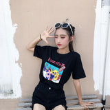 Japanese Cartoon Tee - Ulzzang Studio