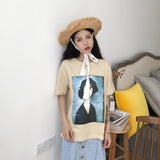 Aesthetic Retro Painting Tee - Ulzzang Studio