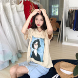 Aesthetic Retro Painting Tee - Ulzzang Studio