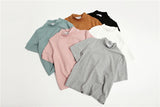 Macaron Color Turtleneck Top - Ulzzang Studio