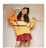 Colorful Old School Long Sleeve Sweater - Ulzzang Studio