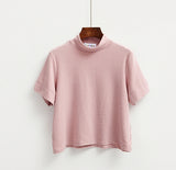 Macaron Color Turtleneck Top - Ulzzang Studio