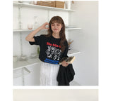 Bla Bla Bla Lettering Gossip Girl Tee - Ulzzang Studio