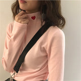 Heart Embroidered Sweater - Ulzzang Studio