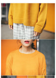 Basic Long Sleeve Sweater - Ulzzang Studio