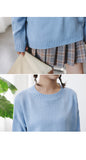 Basic Long Sleeve Sweater - Ulzzang Studio