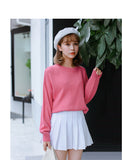 Basic Long Sleeve Sweater - Ulzzang Studio