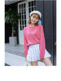 Basic Long Sleeve Sweater - Ulzzang Studio