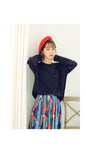 Basic Long Sleeve Sweater - Ulzzang Studio