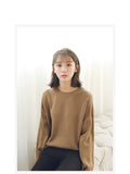 Basic Long Sleeve Sweater - Ulzzang Studio