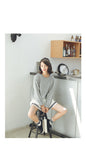 Basic Long Sleeve Sweater - Ulzzang Studio