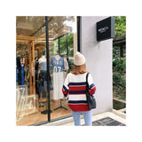 Stripes Color Pullover - Ulzzang Studio