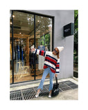 Stripes Color Pullover - Ulzzang Studio