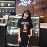 Harajuku Grunge Rose Band Tee - Ulzzang Studio